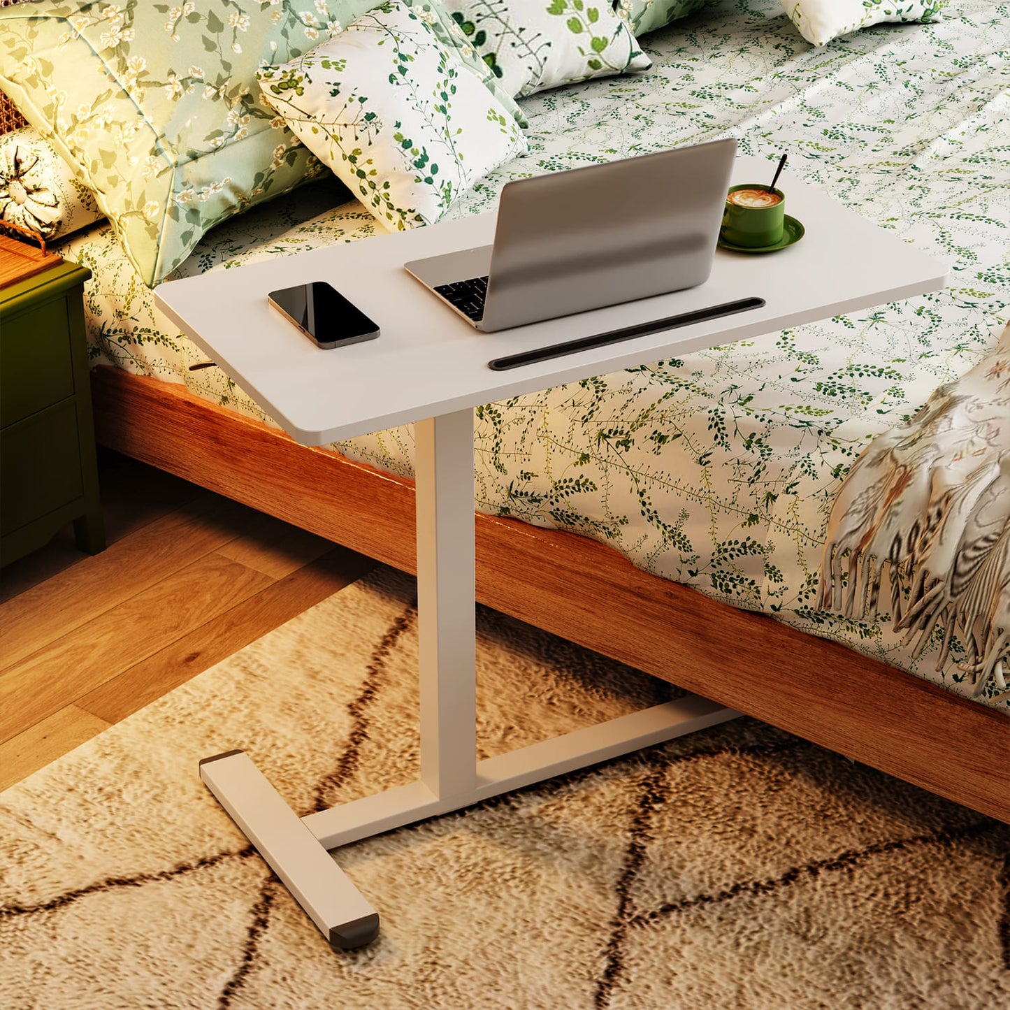 M1 Mobiler Höhenverstellbarer Schreibtisch Rollschreibtisch verstellbarer Stehschreibtisch