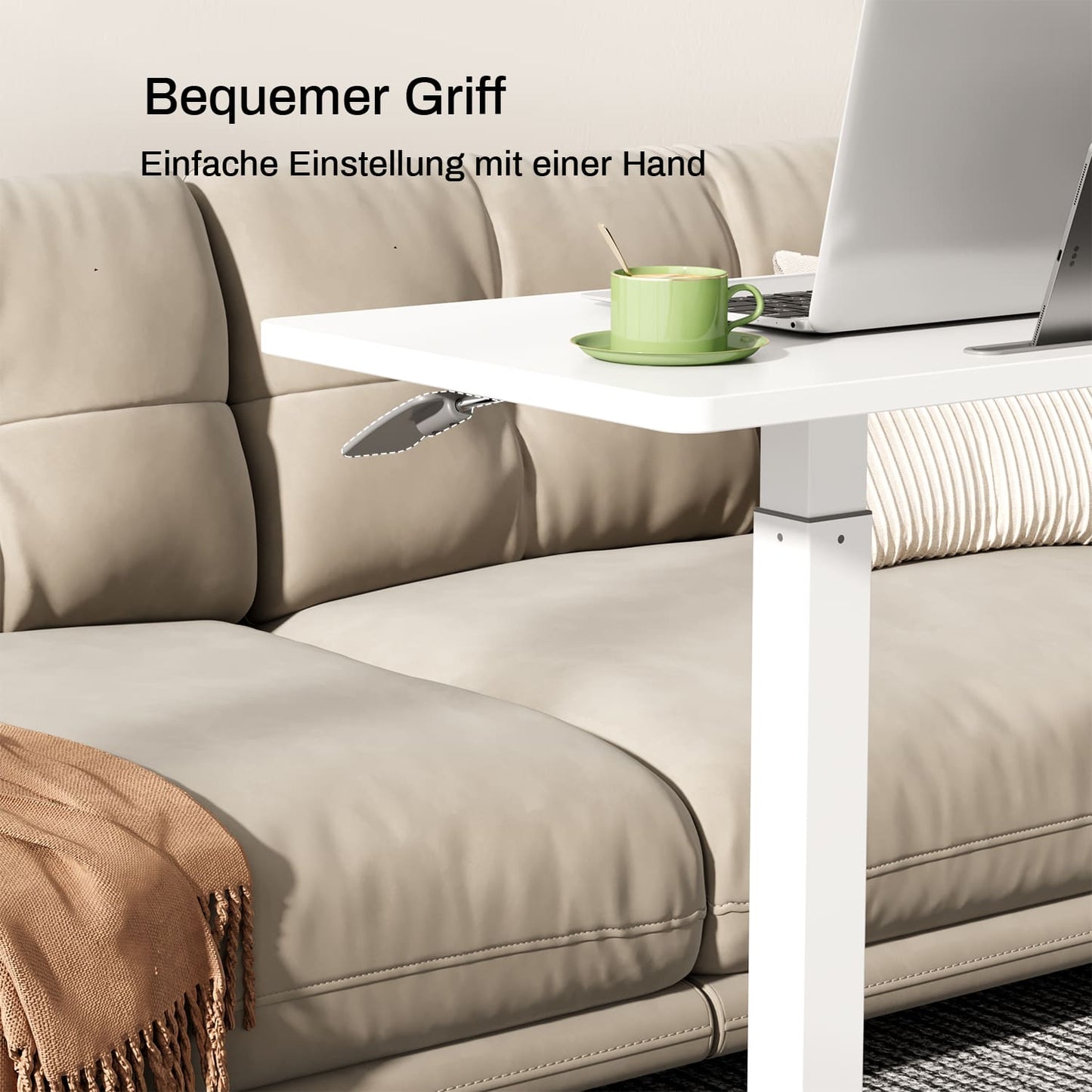 M1 Mobiler Höhenverstellbarer Schreibtisch Rollschreibtisch verstellbarer Stehschreibtisch