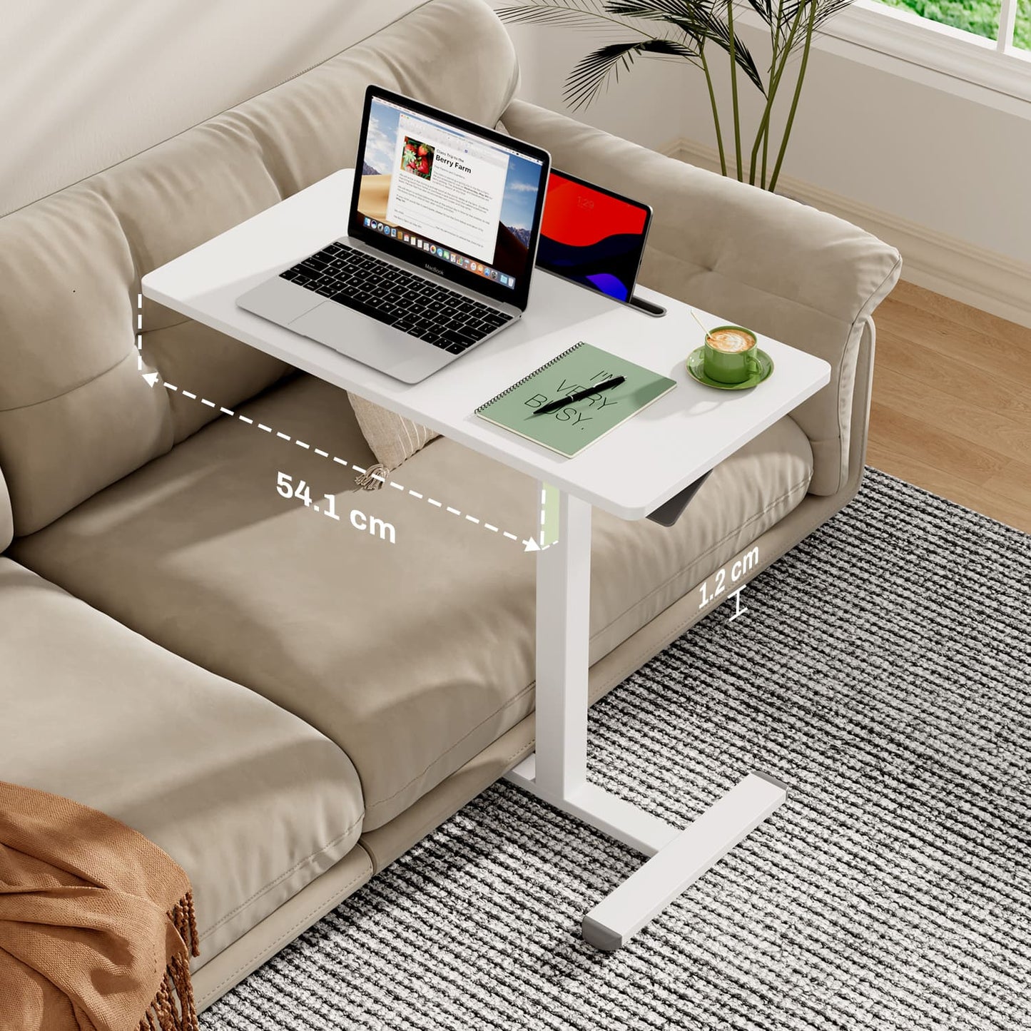 M1 Mobiler Höhenverstellbarer Schreibtisch Rollschreibtisch verstellbarer Stehschreibtisch