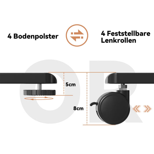 Rollen für höhenverstellbare Tische: Auswahl, Montage und Pflege