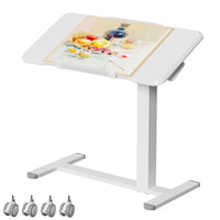 M1 Pro Rolltisch mobiler Stehschreibtisch  180° neigbar Nachttisch tragbarer Computertisch