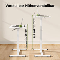 M1 Mobiler Höhenverstellbarer Schreibtisch Rollschreibtisch verstellbarer Stehschreibtisch