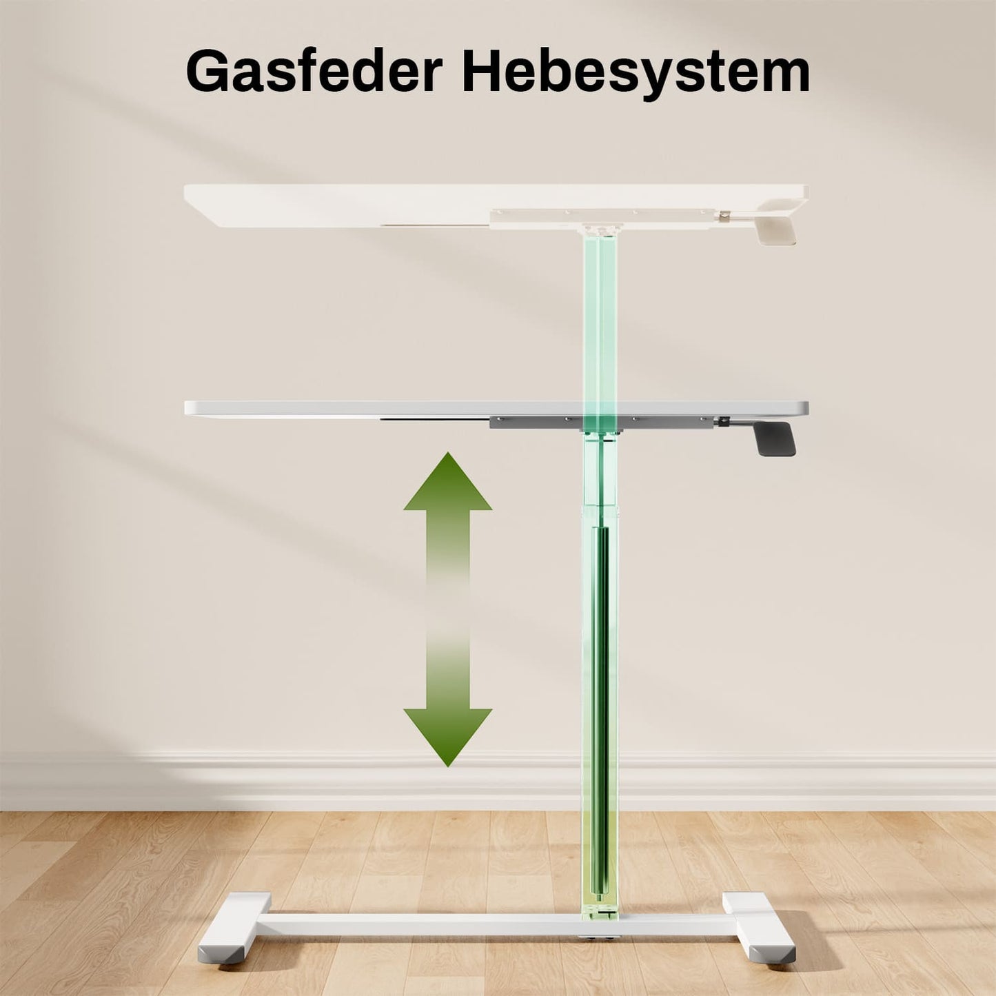 M1 Mobiler Höhenverstellbarer Schreibtisch Rollschreibtisch verstellbarer Stehschreibtisch