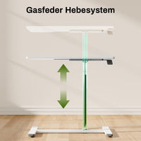 M1 Mobiler Höhenverstellbarer Schreibtisch Rollschreibtisch verstellbarer Stehschreibtisch