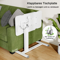 M1 Pro Rolltisch mobiler Stehschreibtisch  180° neigbar Nachttisch tragbarer Computertisch
