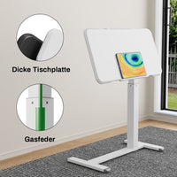 M1 Pro Rolltisch mobiler Stehschreibtisch  180° neigbar Nachttisch tragbarer Computertisch