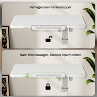 M1 Pro Rolltisch mobiler Stehschreibtisch  180° neigbar Nachttisch tragbarer Computertisch