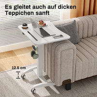 M2 Höhenverstellbarer Schreibtisch pneumatischer Computertisch mit Rollen und Haken